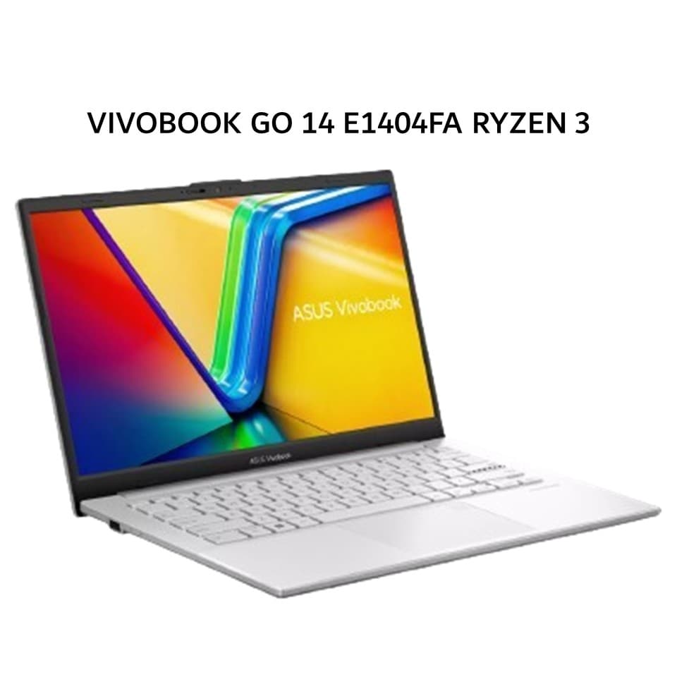 ASUS VIVOBOOK GO 14 E1404FA RYZEN 3 7320 8GB 256GB W11+OHS+M365B 14.0FHD SILVER -FHD3823M