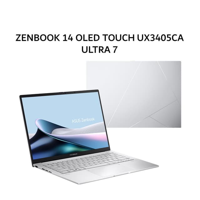 ASUS ZENBOOK 14 OLED UX3405CA ULTRA 7 255H 32GB 1TB W11+OHS+M365B 14.0WUXGA FOGGY SILVER -OLED7312TM