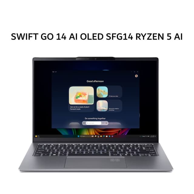 ACER SWIFT GO 14 AI OLED SFG14 RYZEN 5 AI 340 32GB 512GB W11+OHS+M365B 14.0 3K SLV -64.R9FP