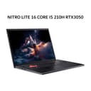 ACER NITRO LITE 16 CORE I5 210H RTX3050 6GB/ 16GB 512GB W11+OHS 16.0WUXGA 180HZ 100SRGB BLIT 2Y+ADP BLK -71G.5613 - Image 1