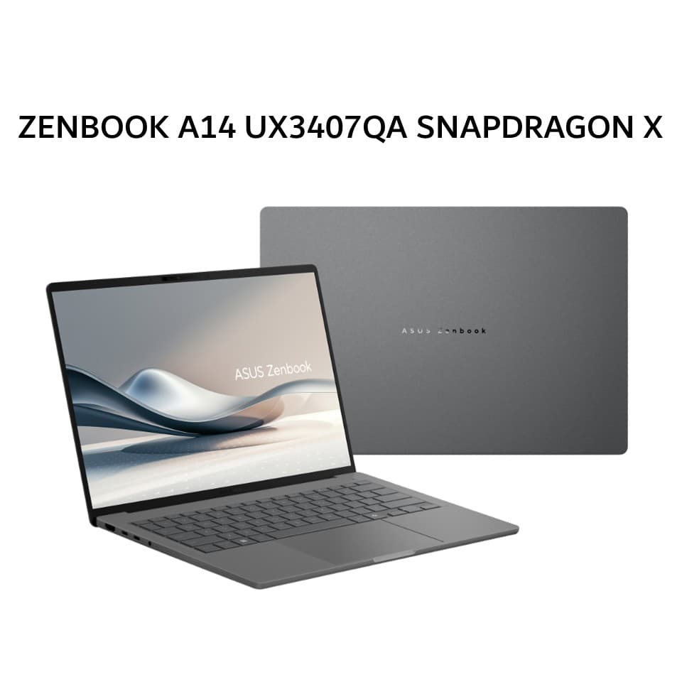 ASUS ZENBOOK A14 UX3407QA SNAPDRAGON X X126100 16GB 512GB W11+OHS+O356 14.0WUXGA IPS BEIGE -IPSP151M