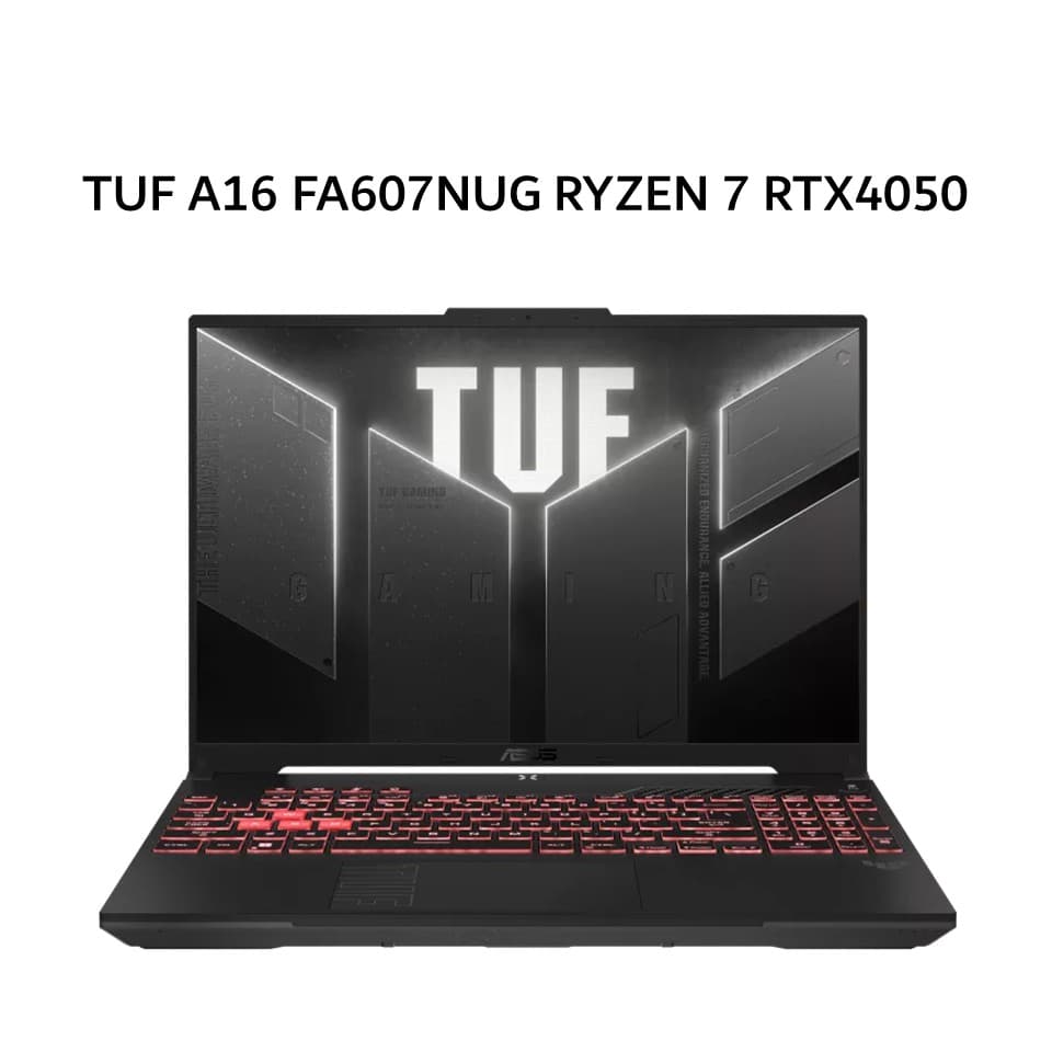 ASUS TUF A16 FA607NUG RYZEN 7 7445HS RTX4050 6GB/ 16GB 512GB W11+OHS+M365B 16.0 FHD+ IPS GRY -R745J6M-HM