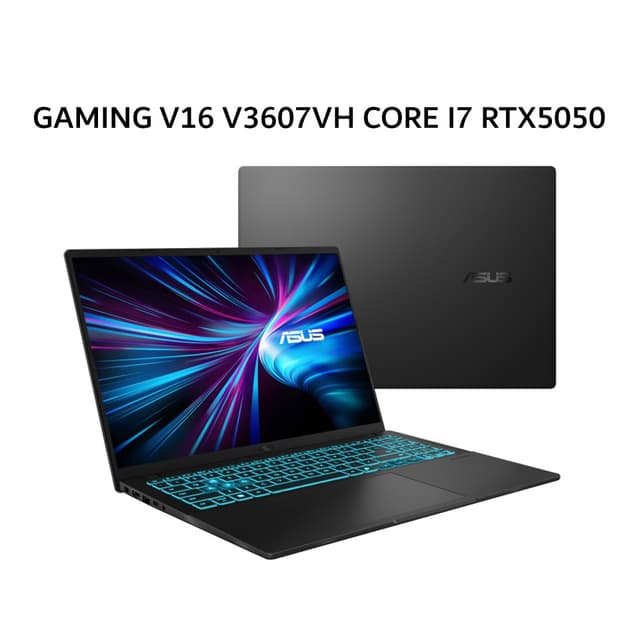 ASUS GAMING V16 V3607VH CORE I7 240H RTX5050 8GB/ 16GB 512GB W11+OHS+M365B 16.0WUXGA 144HZ BLK -I7N55B6T-HM