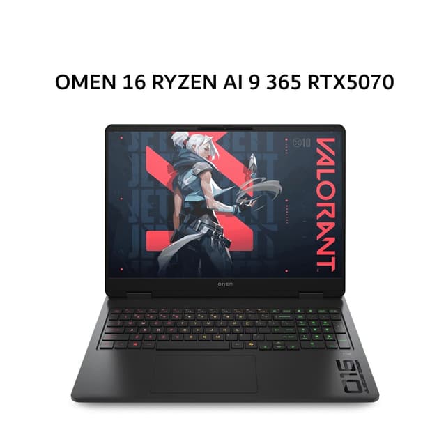HP OMEN 16 RYZEN AI 9 365 RTX5070 8GB/ 32GB 1TB W11+OHS+M365B 16.0WQXGA 240HZ 4ZRGB 100SRGB 2Y+2ADP BLK -AP0197AX