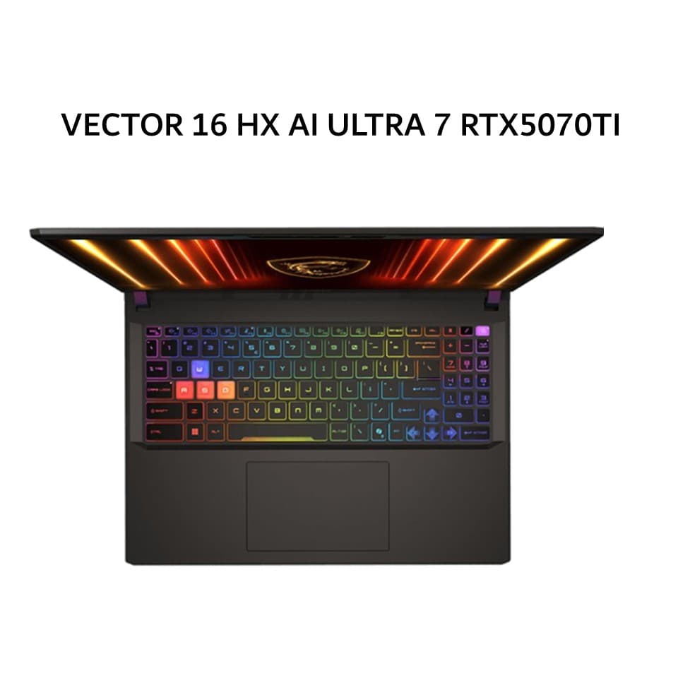 MSI VECTOR 16 HX AI ULTRA 7 255HX RTX5070TI 12GB/ 16GB 512GB W11+OHS 16.0QHD+ 240HZ 100DCIP3 24ZRGB 3Y GRY -A2XWHG.239
