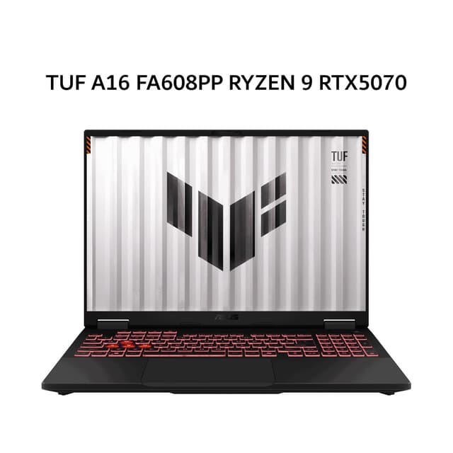 ASUS TUF A16 FA608PP RYZEN 9 8940HX RTX5070 8GB/ 16GB 1TB W11+OHS+M365B 16.0 WQXGA 16HZ 100SRGB (BOX MOU) GRY -R9N57G6G-HM