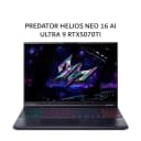ACER PREDATOR HELIOS NEO 16 AI ULTRA 9 275HX RTX5070TI 12GB/ 32GB 1TB W11+OHS+M365B 16.0WQXGA 240HZ 100DCIP3 4ZRGB -73.945L - Image 1