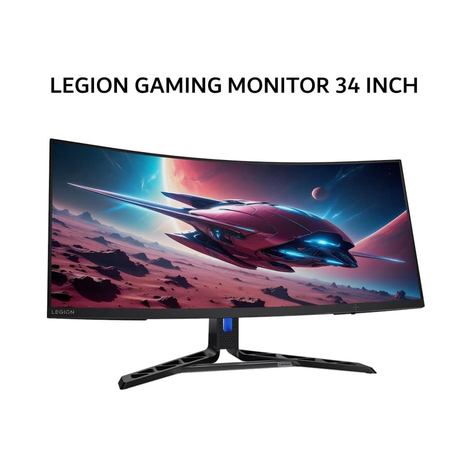 LENOVO LEGION GAMING MONITOR CURVED 34 INCH R34W-30 VA 1500R WQHD 2K 1440P 0.5MS 180HZ SWIVEL HEIGHT SPEAKER 3Y