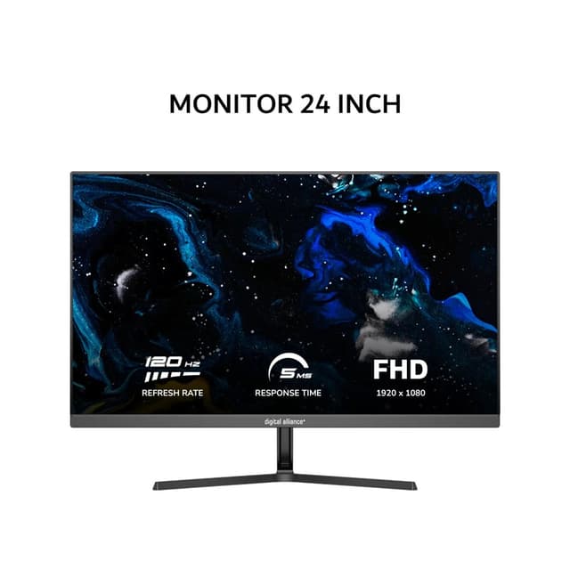 DIGITAL ALLIANCE MONITOR 24 INCH IPS FHD 1080P 1MS 120HZ DA24-BAS120E 2Y