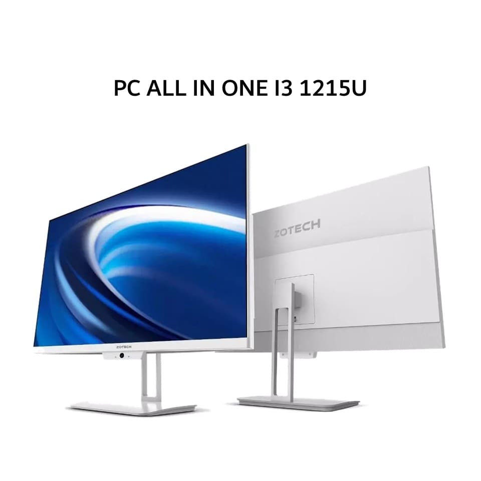 PC AIO ALL IN ONE ZOTECH I3 1215U 8GB 256GB DOS 23.8FHD 1YEAR WHITE