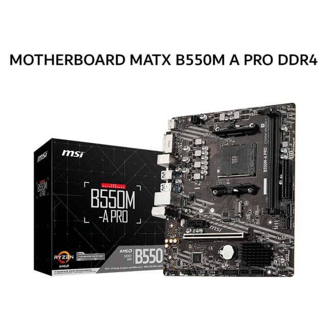 MSI MOTHERBOARD MATX B550M A PRO DDR4 AM4 /AMD 3Y