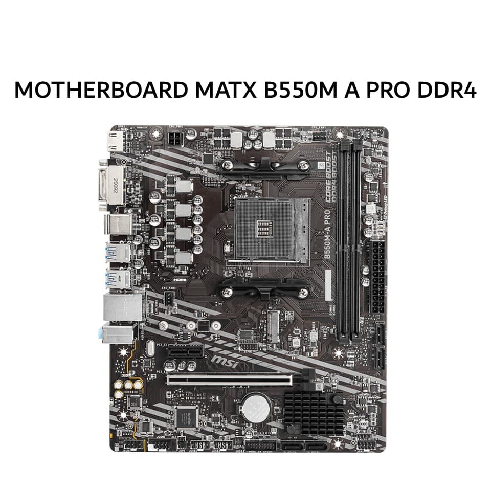 MSI MOTHERBOARD MATX B550M A PRO DDR4 AM4 /AMD 3Y