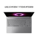 LENOVO LOQ 15 RYZEN 7 7735HS RTX3050 6GB/ 16GB 512GB W11+OHS+M365B 15.6FHD 144HZ 100SRGB BLIT 2Y PREM+2ADP GRY -1AID - Image 1
