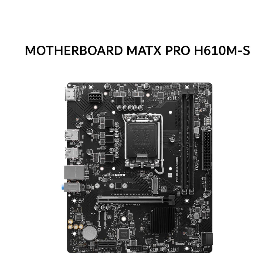 MSI MOTHERBOARD MATX PRO H610M-S WIFI DDR4 LGA1700 /INTEL 3Y