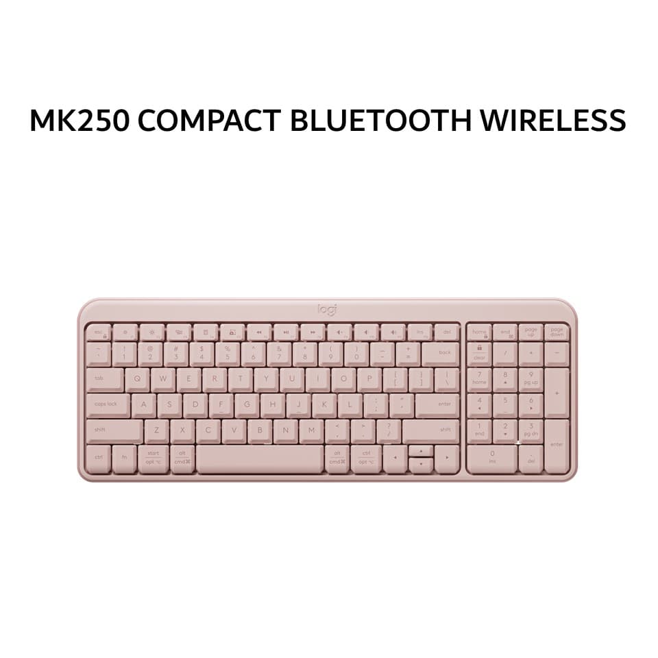 LOGITECH MK250 COMPACT BLUETOOTH WIRELESS -  ROSE