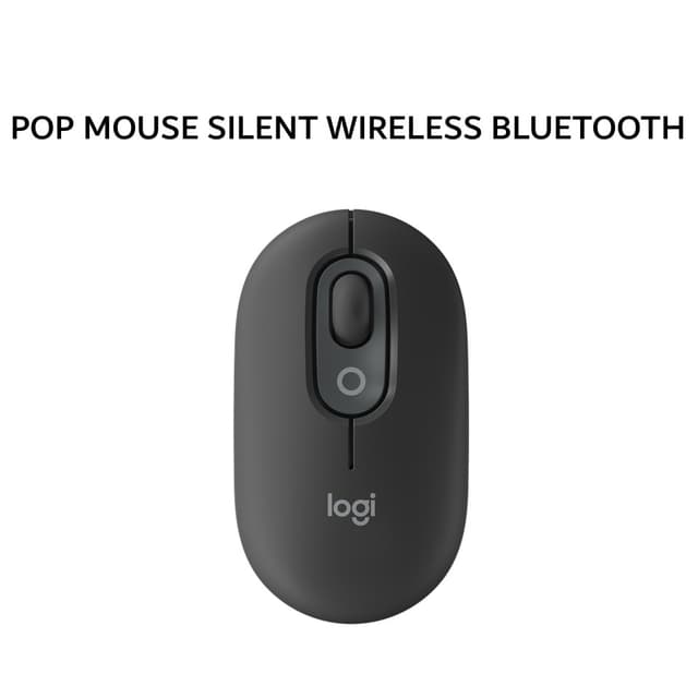 LOGITECH POP MOUSE WIRELESS BLUETOOTH SILENT EMOJI KEYS - GRAPHITE