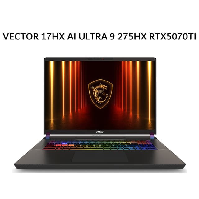 MSI VECTOR 17HX AI ULTRA 9 275HX RTX5070TI 12GB/ 16GB 1TB W11+OHS 17.0WQXGA 240HZ 100DCIP3 24ZRGB GRY -A2XWHG.032