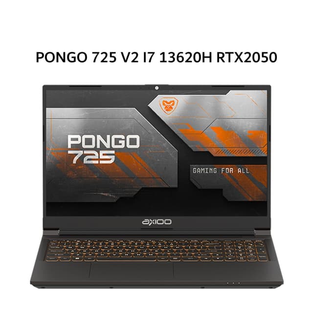 AXIOO PONGO 725 V2 I7 13620H RTX2050 4GB/ 16GB 512GB W11 15.6FHD 144HZ IPS 3Y BLK