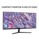 SAMSUNG VIEWFINITY MONITOR 34 INCH S5 S50GC VA WQHD 1440P 5MS 100HZ HDR10 1Y PART + 3Y SERVICE - Image 1