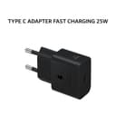 SAMSUNG TRAVEL TYPE C ADAPTER CHARGER FAST CHARGING 25W - BLACK (GARANSI 6 BULAN) - Image 1