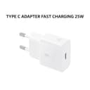 SAMSUNG TRAVEL TYPE C ADAPTER CHARGER FAST CHARGING 25W - PUTIH (GARANSI 6 BULAN) - Image 1