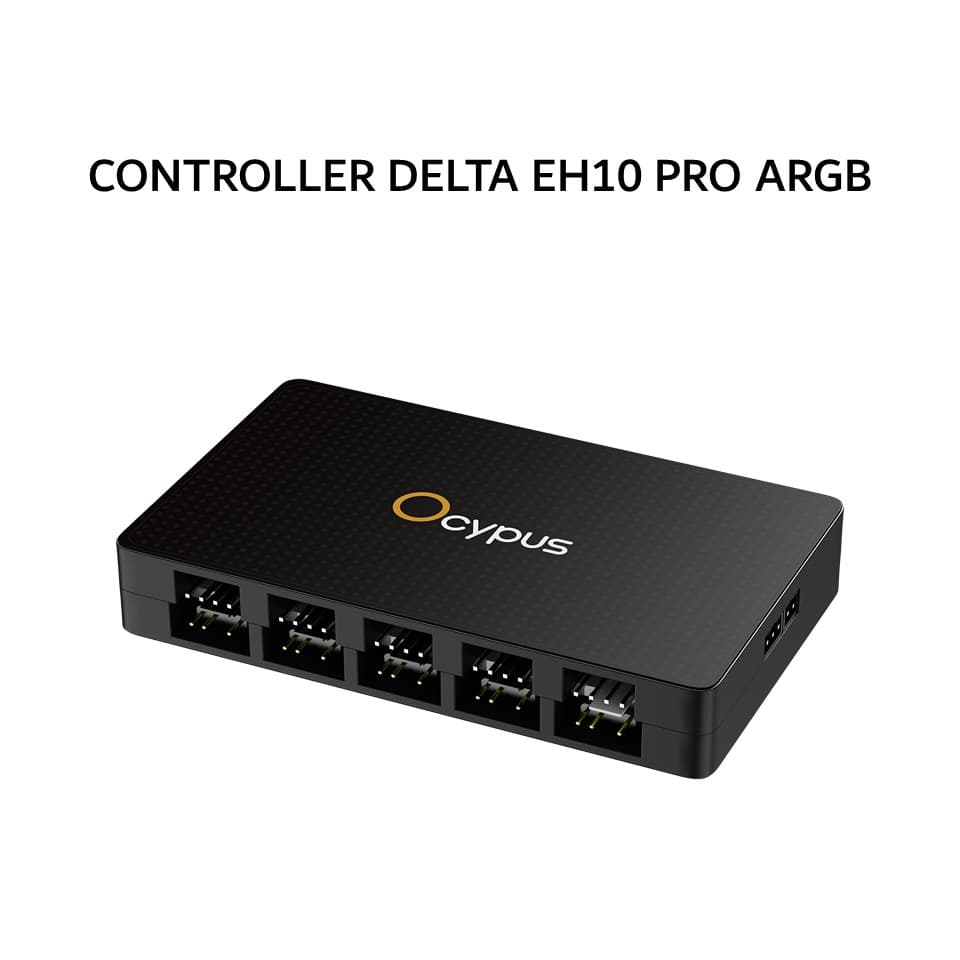 OCYPUS CONTROLLER DELTA EH10 PRO ARGB UP TO 10 FAN MAGNETIC CASE BLACK 1Y