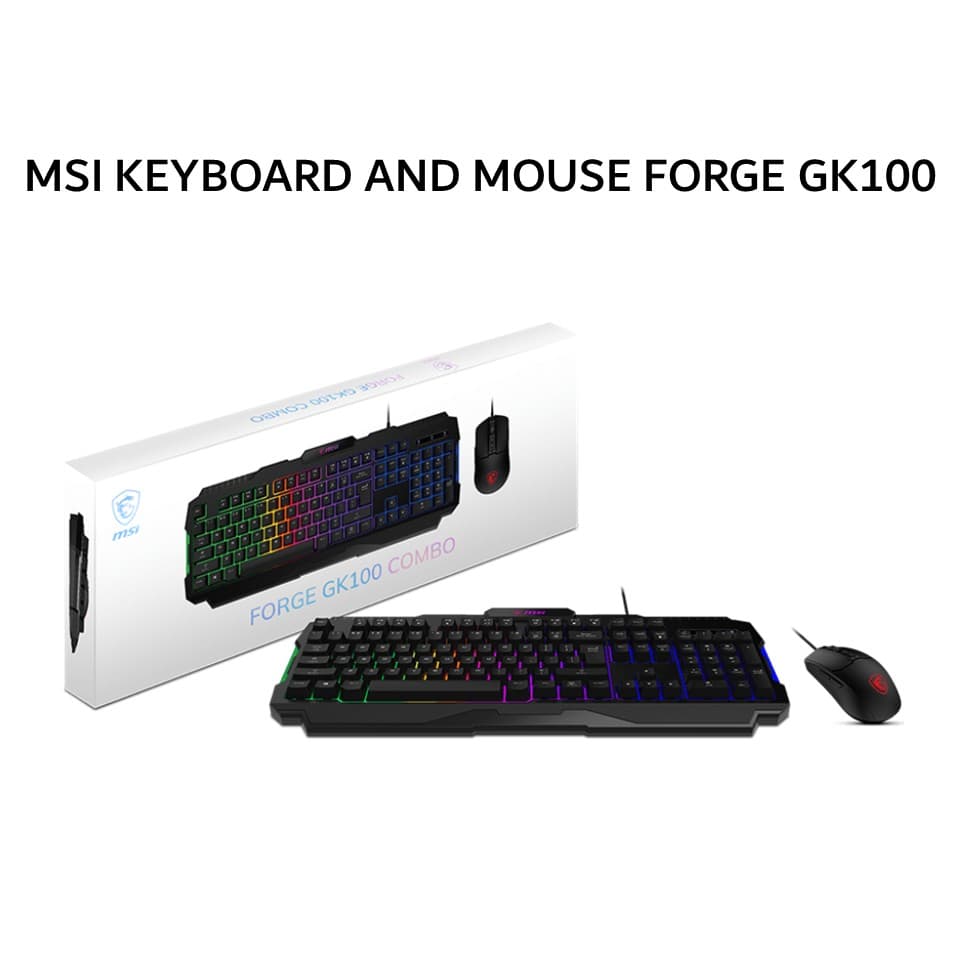 MSI KEYBOARD AND MOUSE FORGE GK100 COMBO