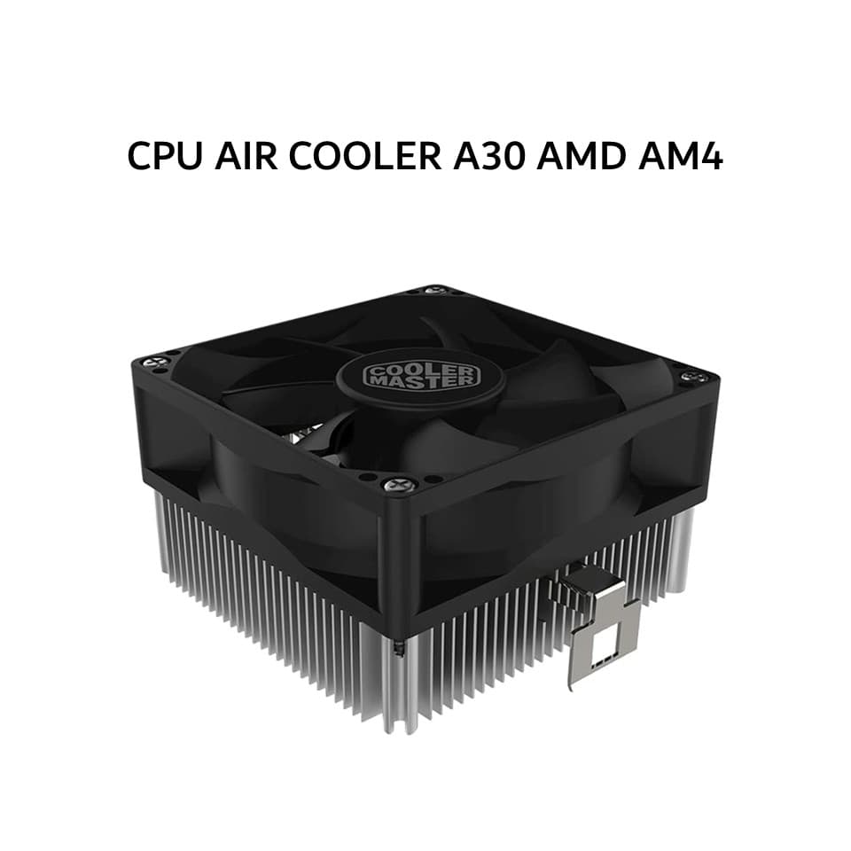 COOLER MASTER CPU AIR COOLER A30 AMD AM4 (1X 80MM BLACK FAN) 2Y