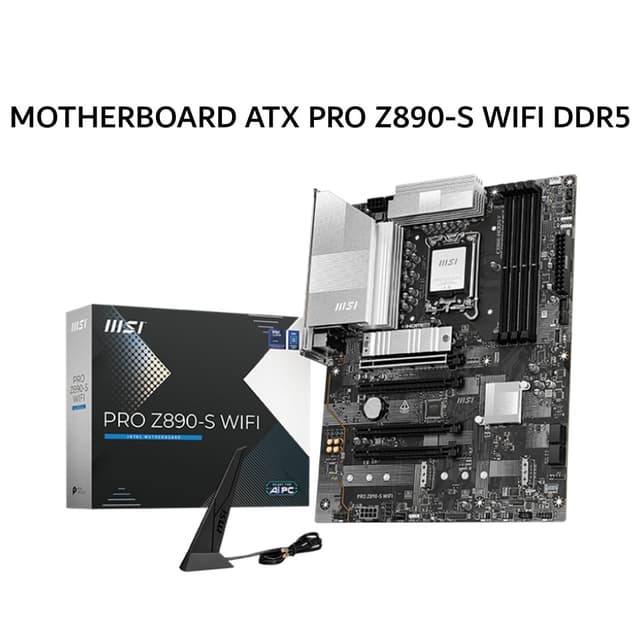 MSI MOTHERBOARD ATX PRO Z890-S WIFI DDR5 LGA1851 /INTEL 3Y
