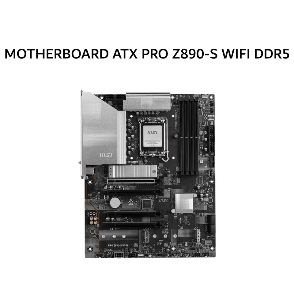 MSI MOTHERBOARD ATX PRO Z890-S WIFI DDR5 LGA1851 /INTEL 3Y