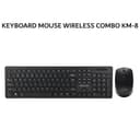 REXUS KEYBOARD MOUSE WIRELESS COMBO KM-8 - BLACK - Variant 1