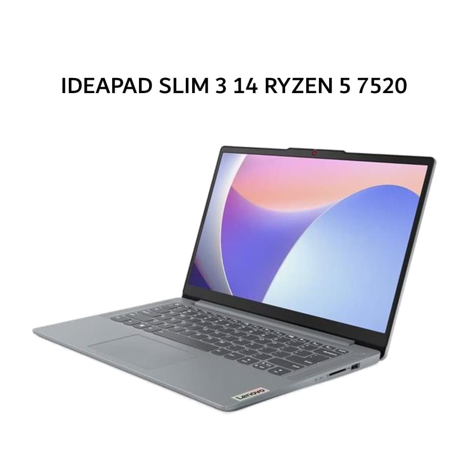 LENOVO IDEAPAD SLIM 3 14 RYZEN 5 7520 16GB 512GB W11+OHS 14.0FHD BLIT 2Y PREM GRY -9UID