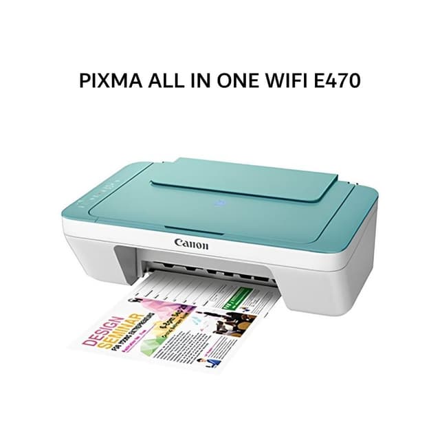 CANON PIXMA ALL IN ONE WIFI E470 GREEN 2Y