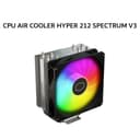 COOLER MASTER CPU AIR COOLER HYPER 212 SPECTRUM V3 (1X 120MM ARGB FAN + 4 HEATPIPES) BLACK 2Y - Image 1