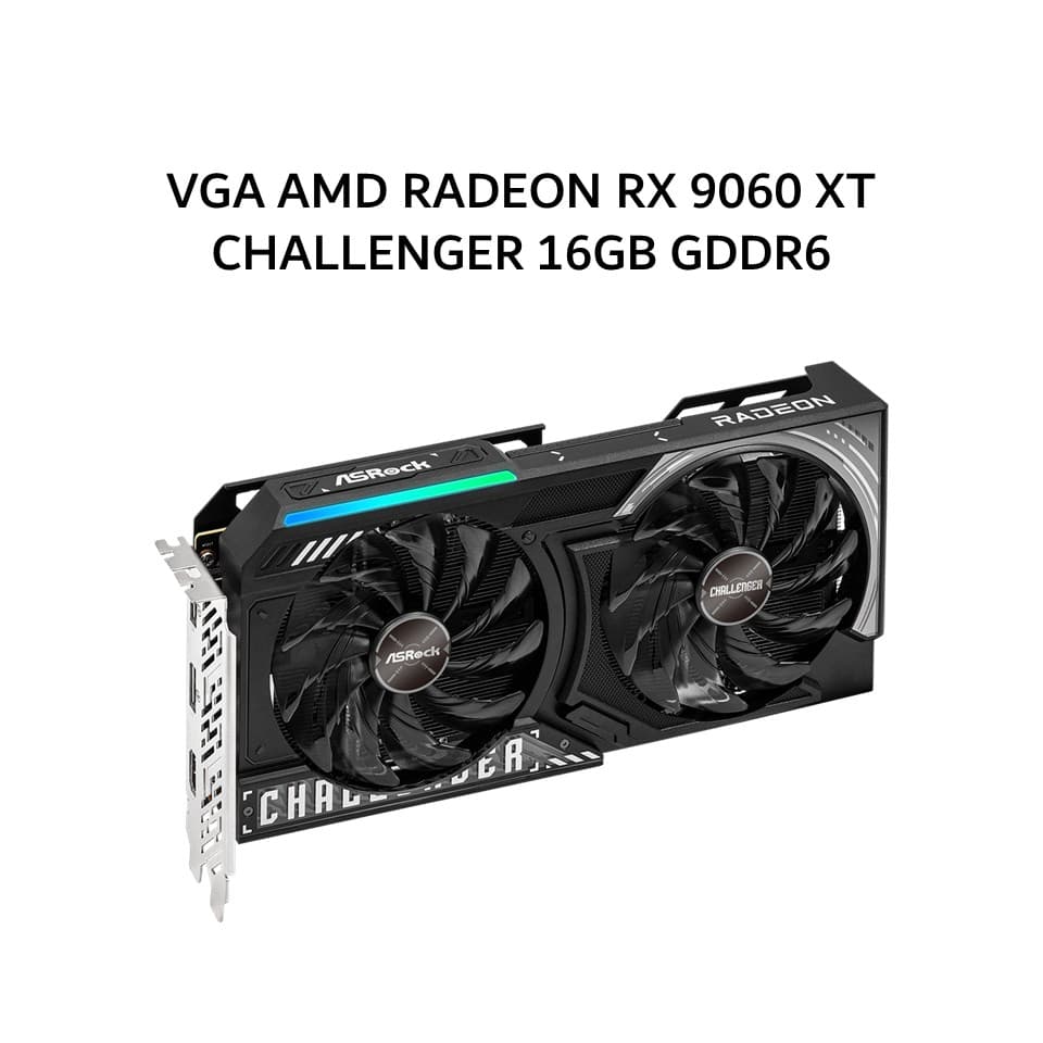ASROCK VGA AMD RADEON RX 9060 XT CHALLENGER 16GB GDDR6 OC 2Y