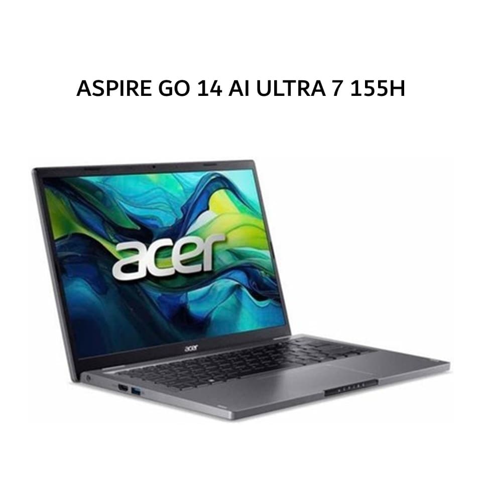 ACER ASPIRE GO 14 AI ULTRA 7 155H 16GB 512GB W11+OHS+M365B 14.0WUXGA 100RGB IPS GRY -71M.7705