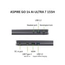 ACER ASPIRE GO 14 AI ULTRA 7 155H 16GB 512GB W11+OHS+M365B 14.0WUXGA 100RGB IPS GRY -71M.7705 - Image 3