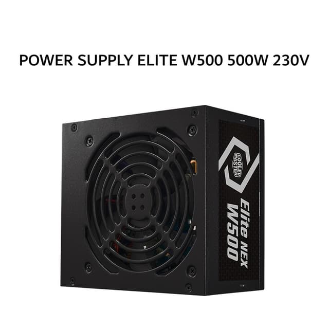 COOLER MASTER PSU POWER SUPPLY ELITE NEX W500 500W 230V (80+ WHITE) BLACK 3Y