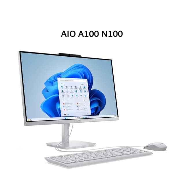 LENOVO AIO A100 N100 8GB 512GB W11+OHS 23.8FHD CLOUD GREY -5BID