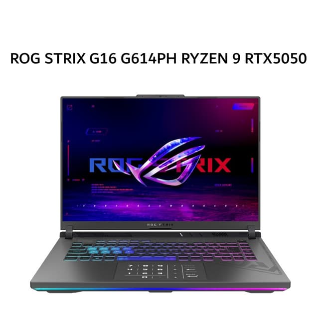 ASUS ROG STRIX G16 G614PH RYZEN 9 8940HX RTX5050 8GB/ 16GB 512GB W11+OHS+M365B 16.0QHD NEBULA 240HZ (BOX MOU) GRY -R9N55C6G-HM