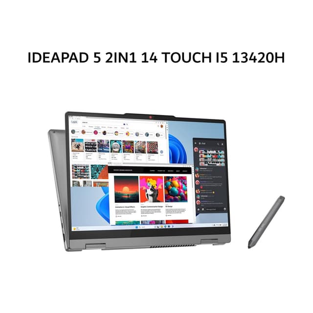 LENOVO IDEAPAD 5 2IN1 14 TOUCH I5 13420H 16GB 512GB W11+OHS+M365B 14.0WUXGA PEN 2Y+2ADP GRY -6BID