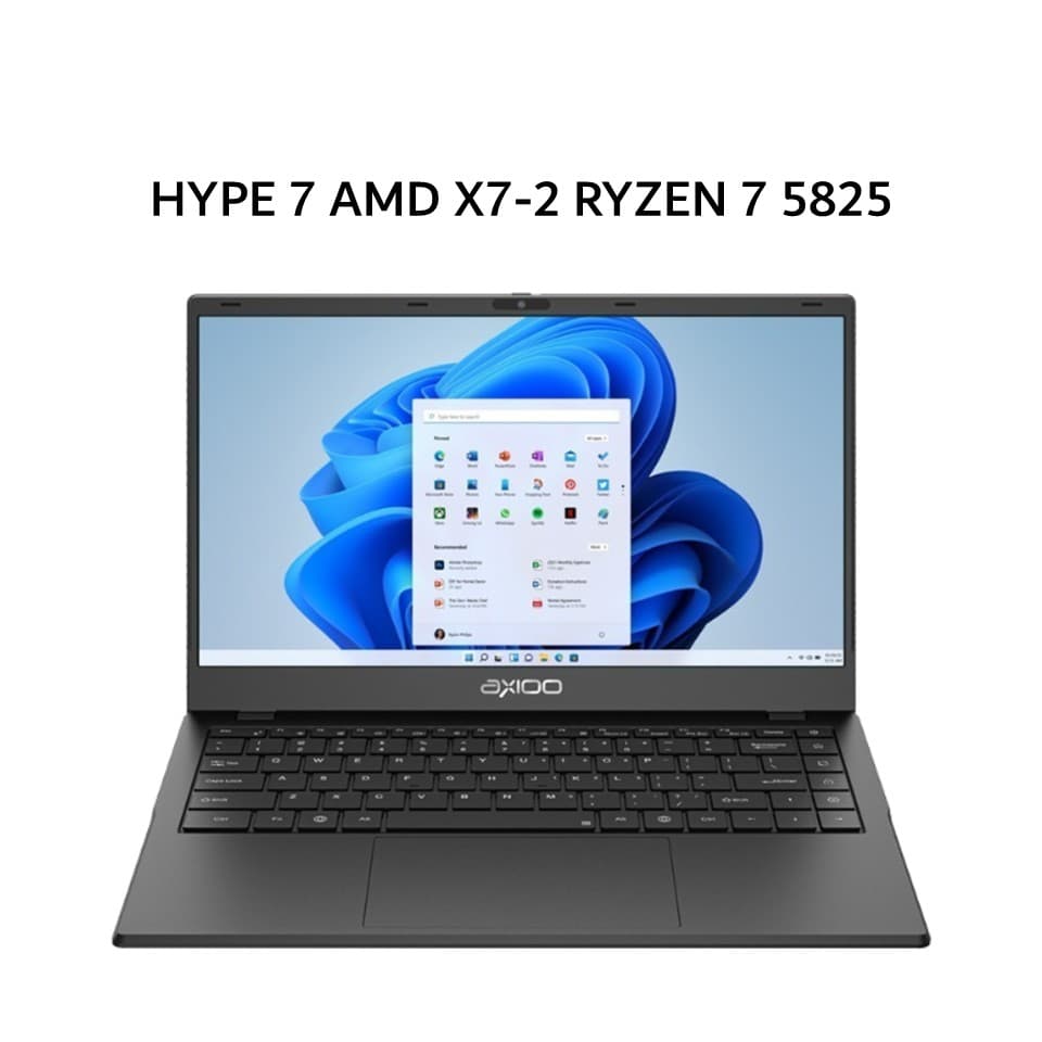 AXIOO HYPE 7 AMD X7-2 RYZEN 7 5825 16GB 512GB W11 14.0FHD IPS BLIT HDMI GRY