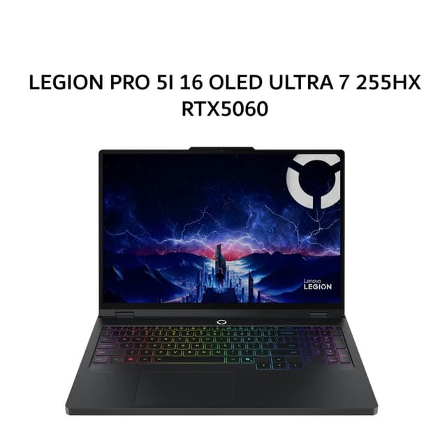 LENOVO LEGION 5I 15 OLED I7 14700HX RTX5050 8GB/ 24GB 512GB W11+OHS+M365B 15.1WQXGA 165HZ 24ZRGB 3Y+3ADP GRY -4RID