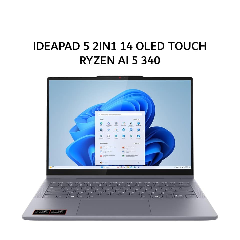 LENOVO IDEAPAD 5 2IN1 14 OLED TOUCH RYZEN AI 5 340 16GB 512GB W11+OHS+365B 14.0WUXGA PEN 2Y+2ADP GRY -3LID