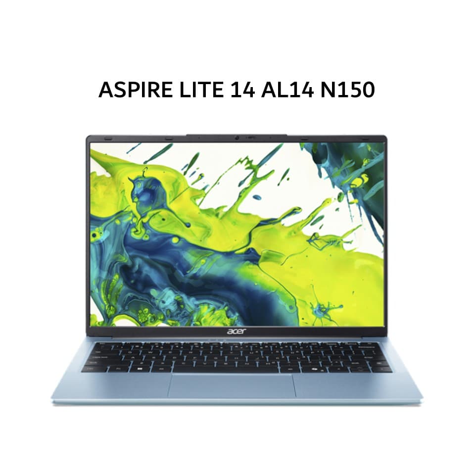 ACER ASPIRE LITE 14 AL14 N150 8GB 256GB W11+OHS+M365B 14.0FHD IPS BLU -37P.C3B7