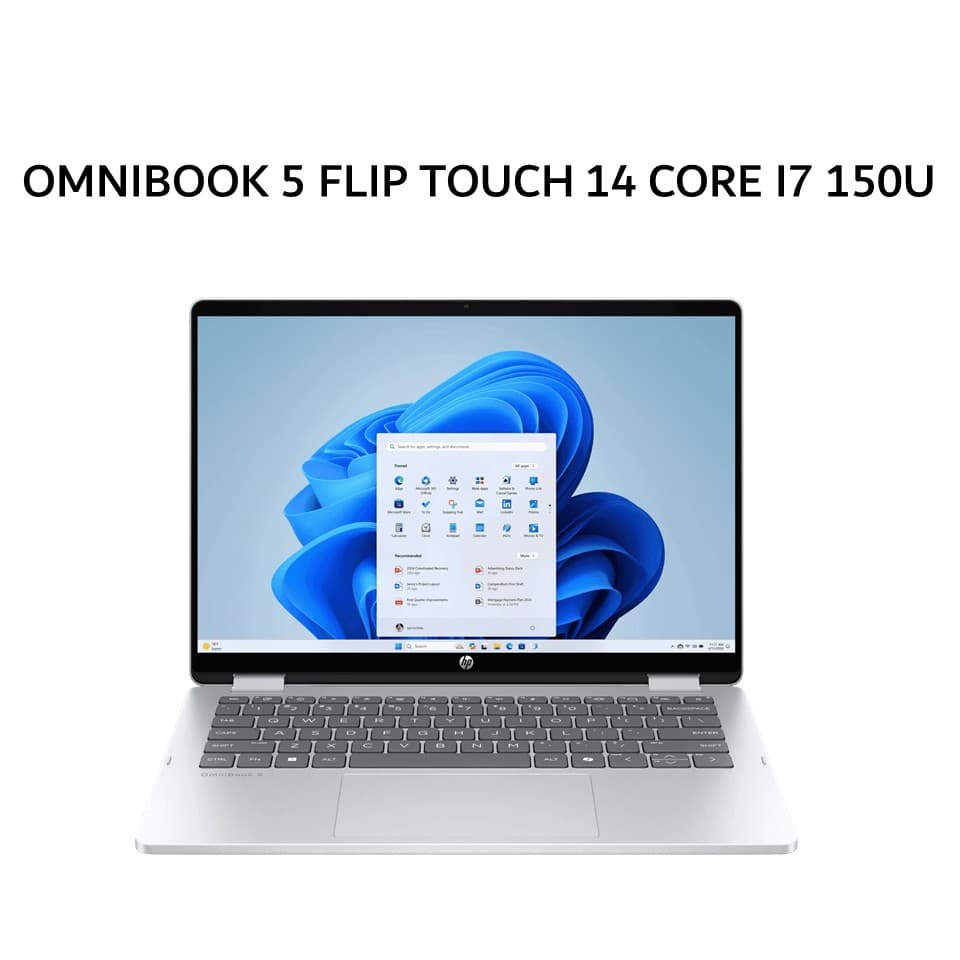 HP OMNIBOOK 5 FLIP TOUCH 14 CORE I7 150U 16GB 512GB W11+OHS+M365B 14.0 2K 2Y+2ADP 2IN1 PEN SLV -FP0775TU