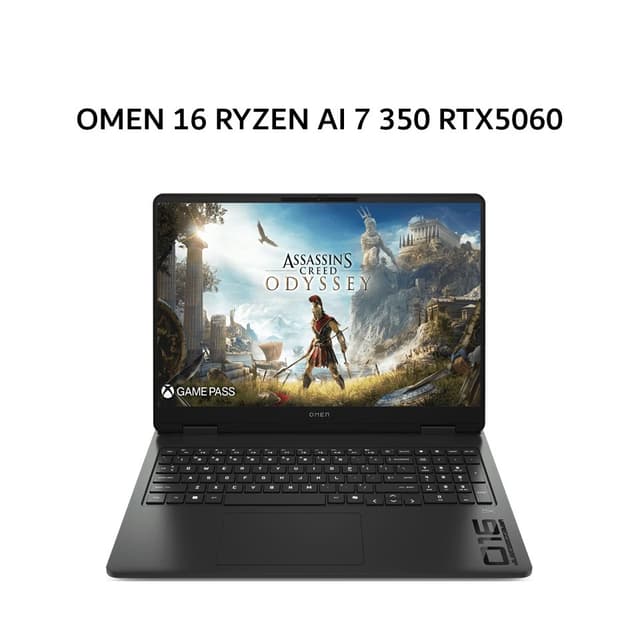 HP OMEN 16 RYZEN AI 7 350 RTX5060 8GB/ 16GB 1TB W11+OHS+M365B 16.0WUXGA 165HZ RGB 100SRGB 2Y+2ADP BLK -AP0776AX