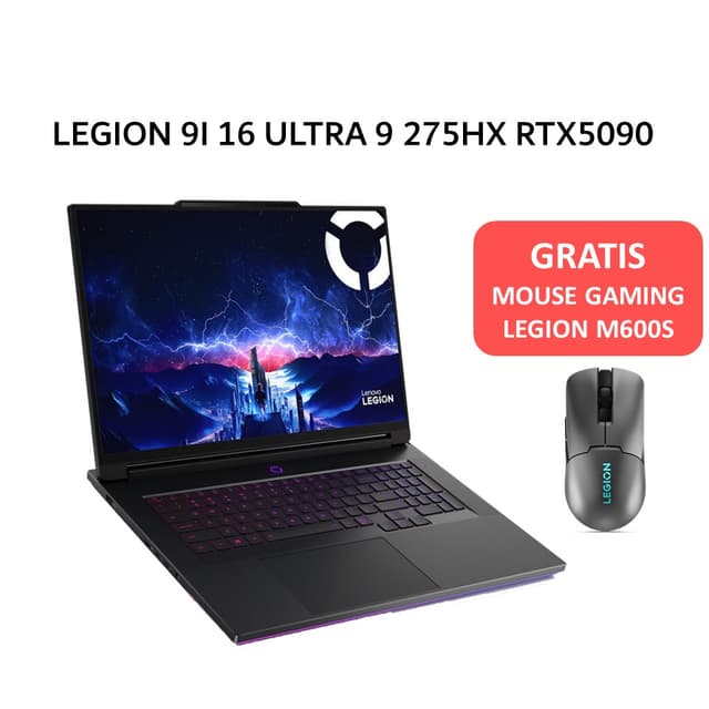 LENOVO LEGION 9I 16 ULTRA 9 275HX RTX5090 24GB/ 64GB 2TB W11+OHS+M365B 18.0WQUXGA 240HZ/440HZ 100DCIP3 PKRGB 3Y+3ADP BLK -49ID
