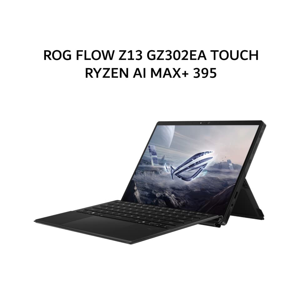 ASUS ROG FLOW Z13 GZ302EA TOUCH RYZEN AI MAX+ 395 64GB 1TB W11+OHS 13.4 2.5K 180HZ PEN 2IN1 BLK -RZA86N9G-HM