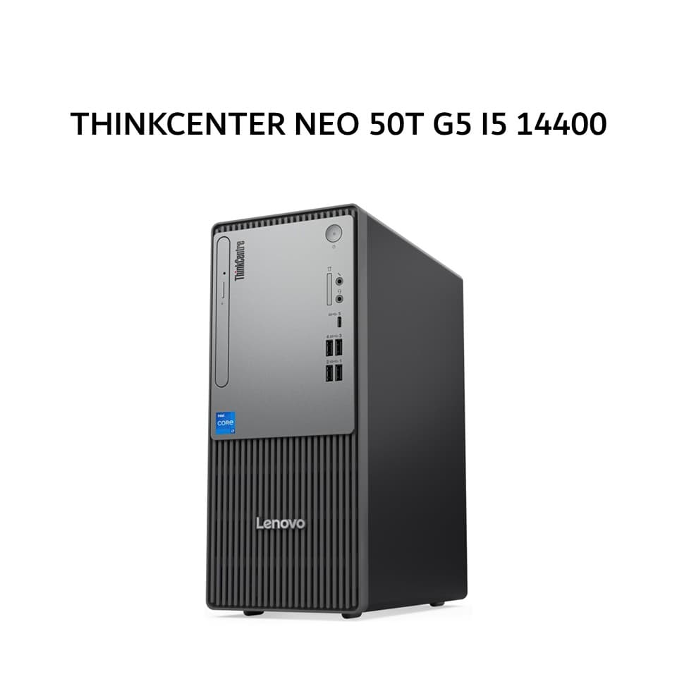 LENOVO THINKCENTER NEO 50T G5 I5 14400 8GB 512GB W11+OHS 3Y BLK + MONITOR 21.5
